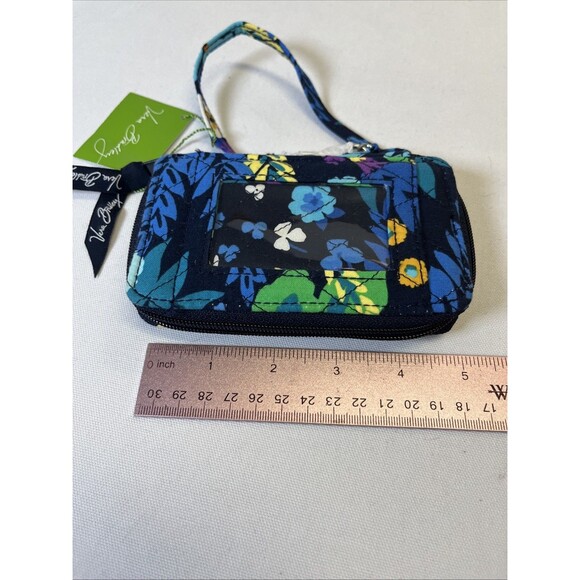 Vera Bradley Coin Purse Wrist Wallet ID Window Floral Zip All In One - Picture 6 of 8
